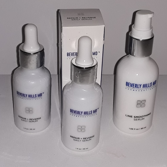 Beverly Hills MD Repair + Reverse Daily Serum (2) And Line Smoothing Ser… - Picture 1 of 3